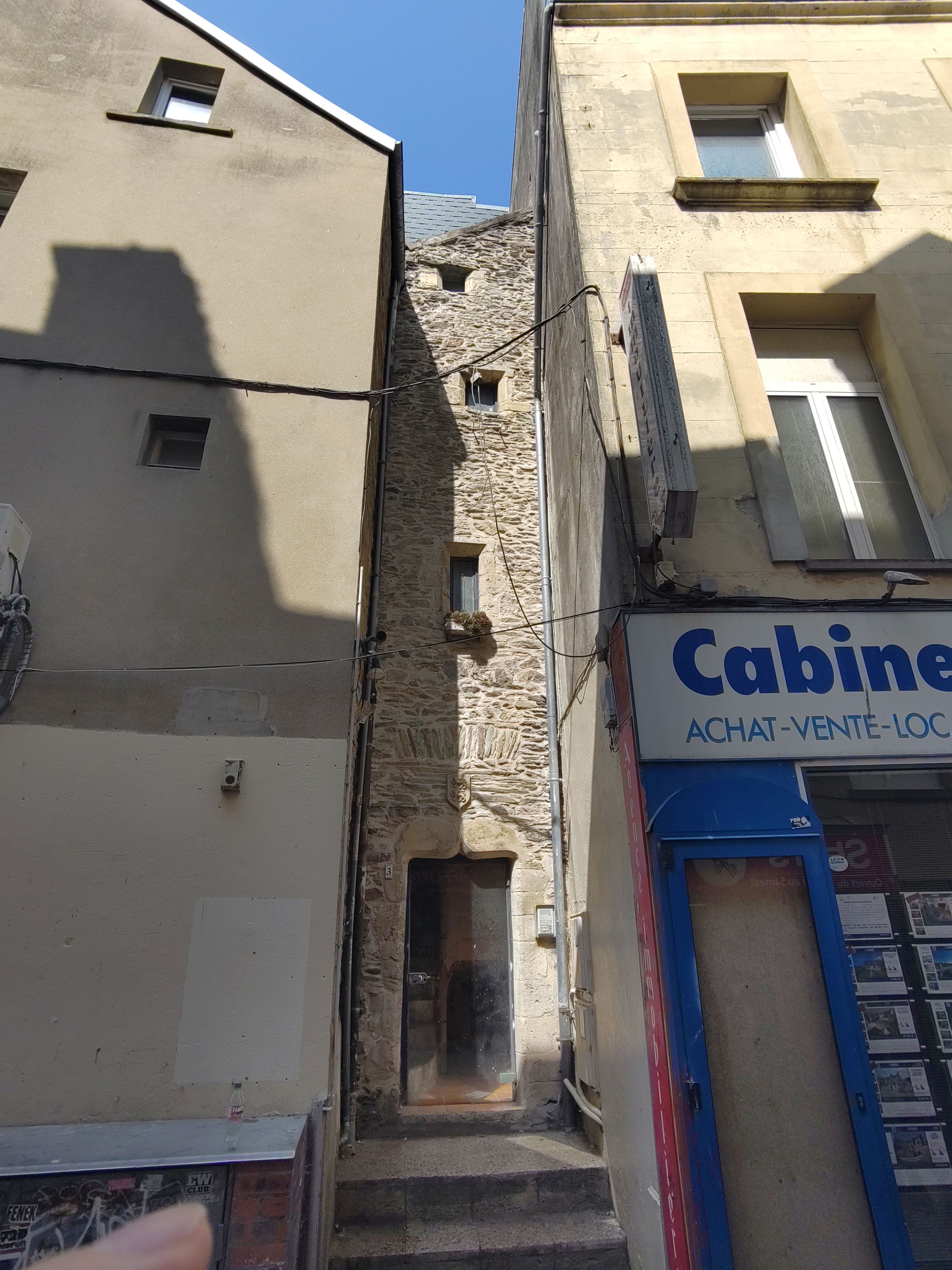 Narrow stone building